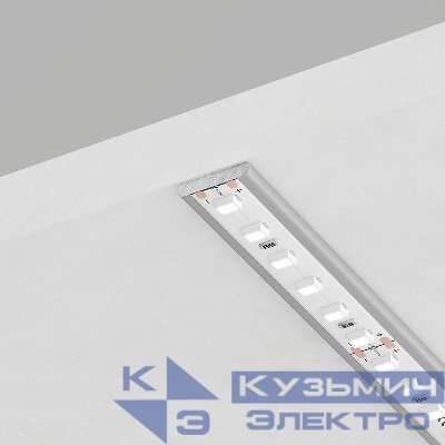 Профиль накладной CAB285 ПОЛОСА 12х2мм L2000 алюм. серебр. FERON 48116