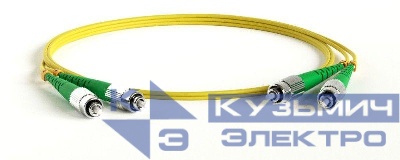Патч-корд FC-D2-9-FC/AR-FC/AR-H-3M-LSZH-YL волоконно-оптический (шнур) SM 9/125 (OS2) FC/APC-FC/APC 2мм duplex LSZH 3м Hyperline 238604