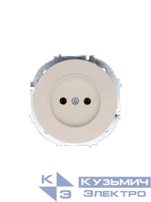 Розетка 1-м СП OSEN без заземл. ПБТ механизм сл. кость LEZARD 743-9088-121B