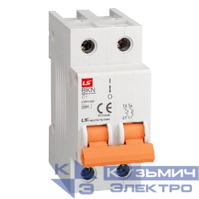 Выключатель автоматический модульный 2п C 20А 6кА BKN LS Electric 061205378B