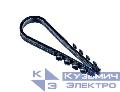 Дюбель-хомут PCD-R 11-18-55-100BL для круглого кабеля PA6.6 черн. (уп.100шт) JazzWay 5054868