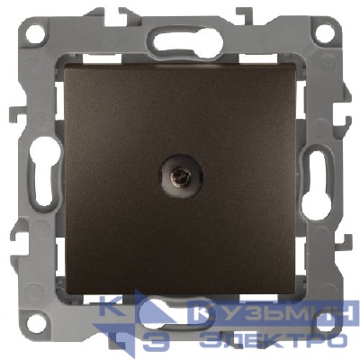 Розетка телевизионная одиночная TV 1мод. Эра12 12-3101-13 IP20 бронз. Эра Б0019340