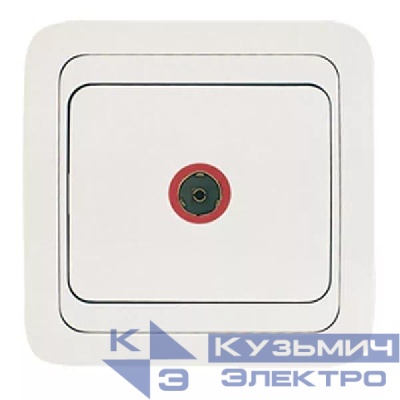 Розетка TV оконечная Mimoza бел. Makel 12027