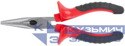 Тонконосы "Оптима" 165мм двухцветные обрезиненные ручки полированная сталь КУРС 47557