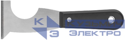 Шпатель многофункциональный малярный 63мм пластик. ручка КУРС 06651