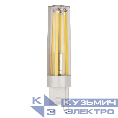 Лампа светодиодная филаментная PLED-G9 PRO 8Вт 4000К 680лм 230В d16.5х70мм без пульсации JazzWay 5062702