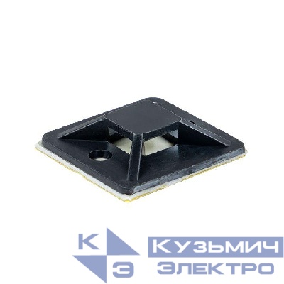 Площадка самоклеящаяся 25х25мм черн. (уп.100шт) EKF plc-25x25-b