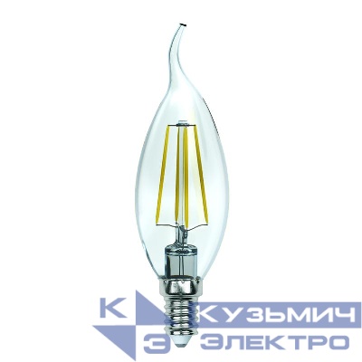 Лампа светодиодная LED-CW35-13W/3000K/E14/CL PLS02WH Sky прозр. картон Uniel UL-00005903