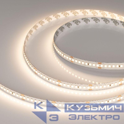 Лента светодиодная RT-A192-10mm 24V Warm 3500К 17.6Вт/м IP20 2835 высок. эффект. 150лм/Вт (уп.5м) Arlight 038774