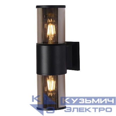 Светильник DH1302 40Вт 2хE27 230В садово-парковый черн. FERON 51331