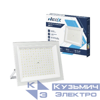 Прожектор светодиодный ДДО-8 150Вт 6500К IP65 15000лм 230В 100лм/Вт бел.NEOX 4690612066684
