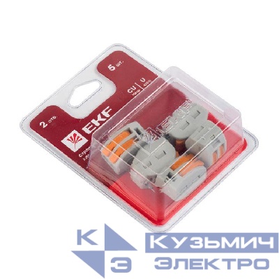 Клемма строительно-монтажная СМК 222-412 (блист.5шт) EKF plc-smk-412b