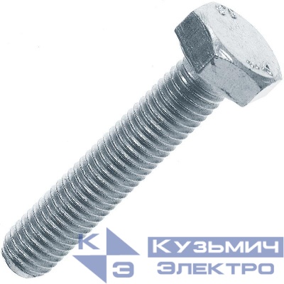 Болт с шестигранной головкой М10х30 DIN 933 оцинк. (уп.50шт) Промрукав PR08.2484