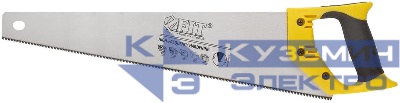 Ножовка по дереву мелкий каленый зуб 13 ТPI 3D заточка пласт.прорезиненная ручка профи 450мм FIT 40475