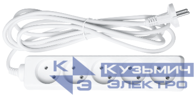 Удлинитель 5х5м без заземл. 16А IP20 61 312 NPE-S-05-500-X-2х1 Navigator 61312