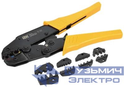 Набор клещи обжимные КО-01+5 сменных матриц ARMA2L 3 IEK A2L3-NK11-05-01