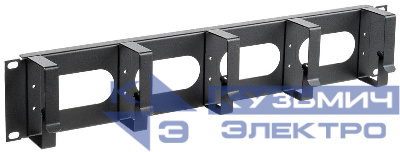 Органайзер кабельный 19 дюйм 2U 5 колец черн. ITK CO05-2M5RM