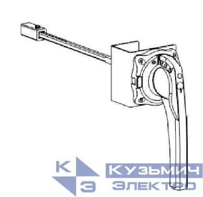 Рукоятка выносная поворотная для уст. фронт. на SD160-250 SE красн./желт. SSDERHF15Y1625
