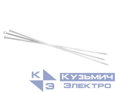 Стяжка нейлоновая 500*7,5 / 100 шт (белая), NETKO Optima "SZ"