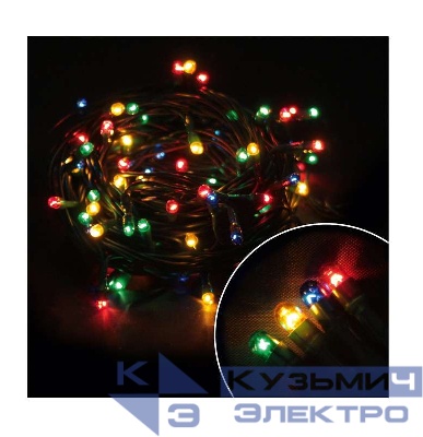 Гирлянда OTW400C-M 400 разноцв. микроламп 8 реж. IP40 20м SHLights 4607144111324