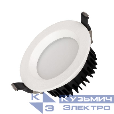 Светильник светодиодный MS-MIST-BUILT-R145-15W Warm3000 (WH 110 deg 230В) IP54 металл Arlight 041613