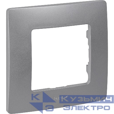 Рамка 1-м СП Etika IP20 алюм. IEK 672551