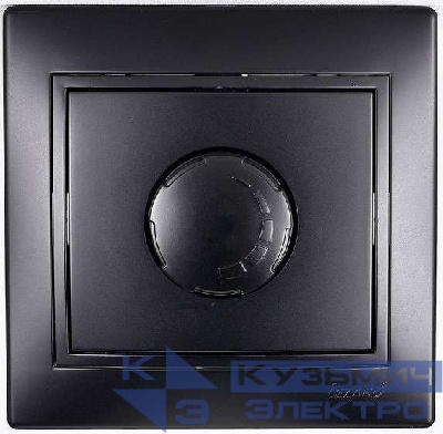 Светорегулятор СП 800Вт Mira со вставкой черн. бархат LEZARD 701-4242-115