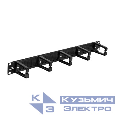 Организатор с 5 пластик. кольцами и щеточными вводами черн. Datarex DR-441501