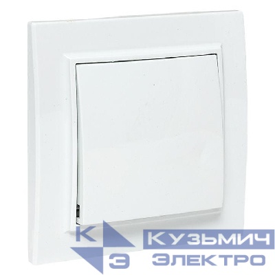 Выключатель 1-кл. СП Минск 10А IP20 бел. Basic EKF ERV10-021-10