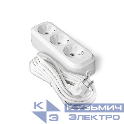 Удлинитель 3х7м с заземл. IP20 Е-303А ПВС 3х1.5 Universal 1724