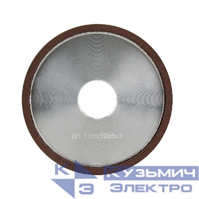 Diamond Industrial Круг заточной алмазный 125x3х5x32 мм, чашка плоский (D1) зерно 125/100 Diamond Industrial 0