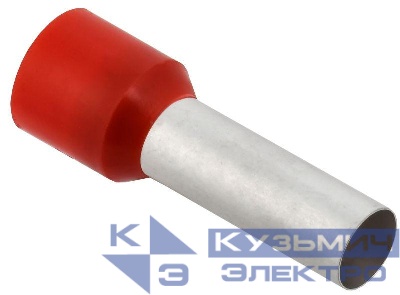 Наконечник НШВИ 35-25 темн. красн. (уп.50шт) IEK UGN11-035-025-050