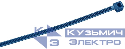 Хомут 2.5х100мм P6.6 детектируемый син. (уп.100шт) IEK UHH10-D025-100-100-K07