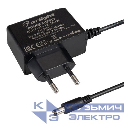 Блок питания ARDV-SP-12-24BW (24В 0.5А 12Вт) адаптер Arlight 049393
