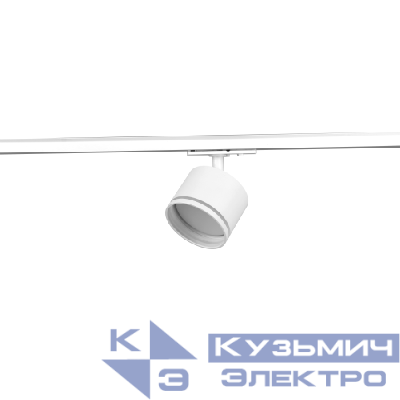 Светильник трековый TR75 - GX53 WH 1ф под лампу GX53 c акриловым кольцом бел. Эра Б0063983