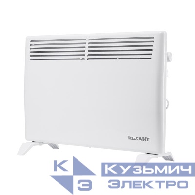 Конвектор электрический с механическим термостатом 1.5кВт СТИЧ-нагревательный элемент ножки Rexant 60-0119