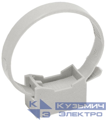 Держатель хомутный для труб со стяжкой d32-63 CFF2 сер. ELASTA IEK CTA10MP-CFF263-K41-100