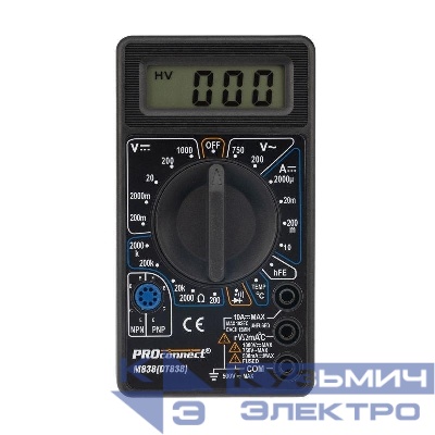Мультиметр портативный M838 (DT838) PROCONNECT 13-3013