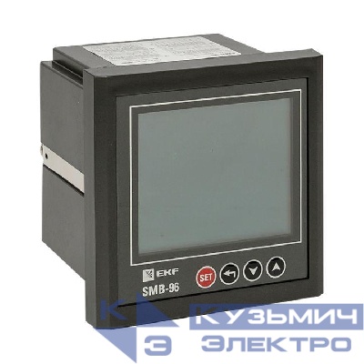 Прибор измерительный многофункциональный SMB-96 на панель 96х96 квадрат. вырез Basic EKF sm-963b