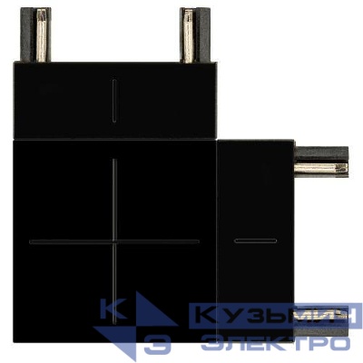 Коннектор угловой TRM-S5-CC BK для тонкого магнитного шинопровода черн. Эра Б0059030