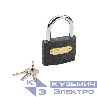 Замок навесной "Чугун" 75мм ЧЕТЫРЕ СЕЗОНА 79-0007