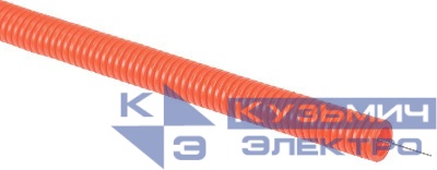 Труба гофрированная ПНД d16мм с протяжкой оранж. (уп.50м) IEK CTG20-16-K04-050