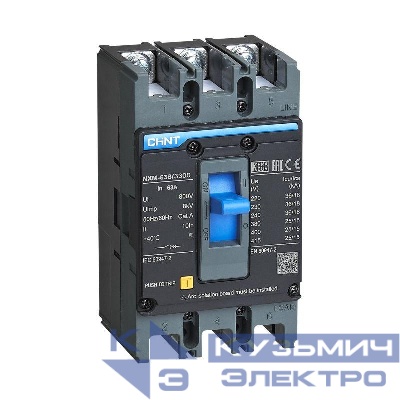 Выключатель автоматический 3п 63А 25кА NXM-63S (R) CHINT 205889