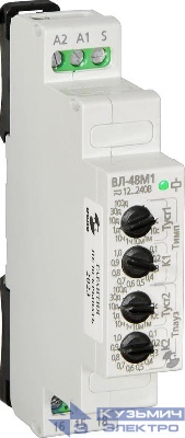 Реле времени ВЛ-48М1 УХЛ4 12-240В 50Гц/пост. 01с-100дней циклическое управляющий вход ток контактов исполнит. реле 16А 1перекл. Реле и Автоматика A8223-02834935