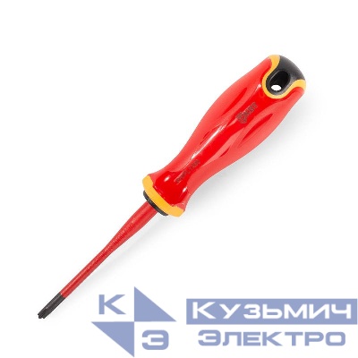 Отвертка диэлектрическая PH/FL1х80 СЛИМ КВТ 103011