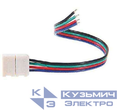 Коннектор PLSC-10х4/15/4pin (5050 RGB) (уп.5шт) JazzWay 1017161