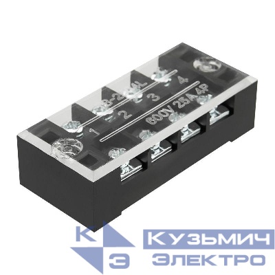 Блок зажимов клеммный БЗН ТВ-2504 2.5кв.мм 25А 4 пары Rexant 11-2151
