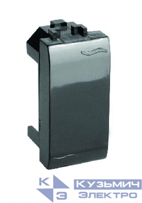 Заглушка BRAVA 1мод. черн. DKC 77616N