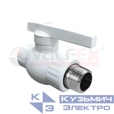 Кран шаровой комбинированный НР 20х1/2 (60/15) бел. VALFEX 10144220