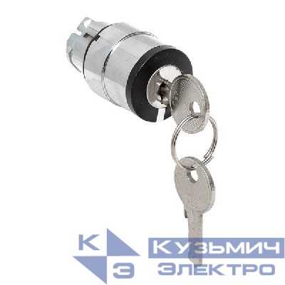 Механизм переключателя исполнительный XB4 IP65 на 2 положения с замком возвратный без фиксации EKF XB4BG2-65